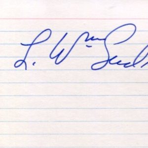 L. William Seidman Economist Federal Deposit Insurance Corporat Signed Autograph
