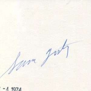 Sam Yorty Mayor of Los Angeles California US Representatives Signed Autograph