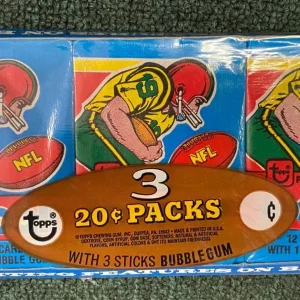 VINTAGE NFL FOOTBALL 1979 TOPPS GROCERY 3 PACK SET RARE EARL CAMPBELL RC YEAR