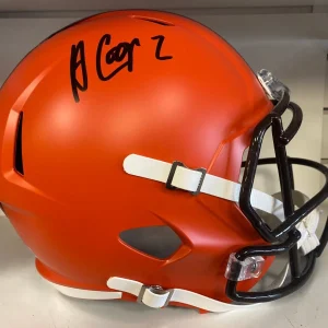 AMARI COOPER CLEVELAND BROWNS SIGNED AUTOGRAPHED FULL SIZE ORANG HELMET BECKETT