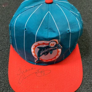 TRACE ARMSTRONG MIAMI DOLPHINS SIGNED AUTOGRAPHED STARTER VINTAGE HAT W/COA