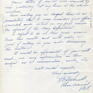 Admiral Harry E. Yarnell WWI WWII Navy Cross USS Connecticut Signed Autograph