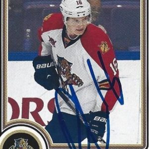 Alexsander Barkov Signed 2014-15 O-Pee-Chee Hockey Card #227 Florida Panthers