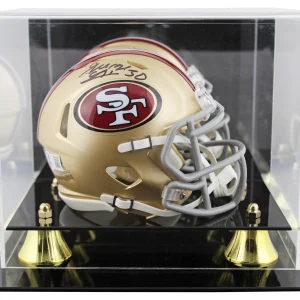 49ers George Odum Authentic Signed Speed Mini Helmet W/ Case BAS Witnessed
