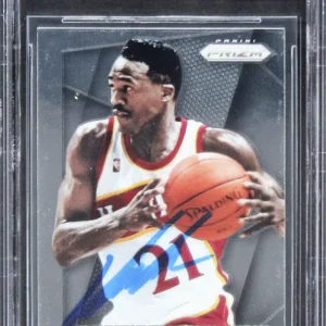 Hawks Dominique Wilkins Authentic Signed 2014 Panini Prizm #170 Card BAS Slabbed