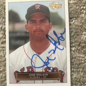 1992 Fleer Excel Signed #133 Jose Malave Elmira Pioneers Autographed Card