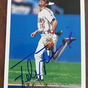 1993 Upper Deck FELIX FERMIN Signed Autographed card Cleveland Indians