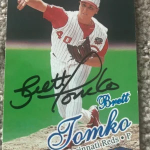 1998 Ultra Baseball Card #153 Brett Tomko signed autographed Cincinnati Reds