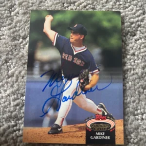 1992 Topps Stadium Club Mike Gardiner signed autographed card #732 Red Sox