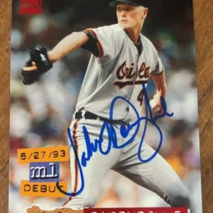 1994 Topps Stadium Club JOHN O'DONOGHUE Signed Card autographed auto ORIOLES