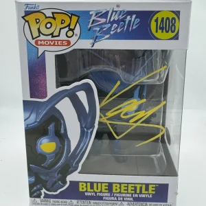 Xolo Mariduena "Blue Beetle" AUTOGRAPH Signed 1408 Funko Pop Vinyl Figure ACOA
