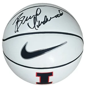 BRAD UNDERWOOD signed (ILLINOIS) Illini auto F/S LOGO basketball BECKETT BP89873