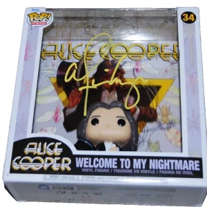 ALICE COOPER signed (WELCOME TO MY NIGHTMARE) #34 Funko pop BECKETT BR00376