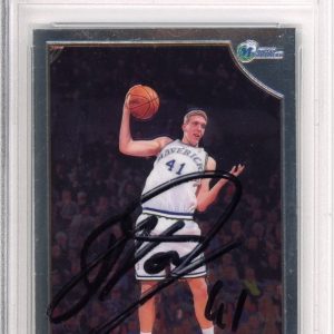 SIGNED 1998 98/99 Topps Chrome Dirk Nowitzki Rookie RC PSA DNA COA AUTOGRAPH HOF