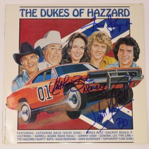 THE DUKES OF HAZZARD Signed "The Dukes Of Hazzard S/T" Album Vinyl LP by 3 JSA