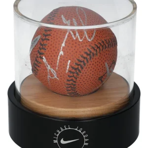 Michael Jordan Signed Nike Basketball Style Baseball Upper Deck UDA Hologram