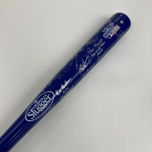 1986 New York Mets World Series Champs Team Signed Bat With Inscriptions Steiner