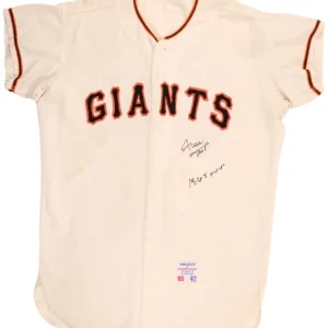Willie Mays 1965 MVP Signed San Francisco Giants Game Used Jersey PSA DNA COA