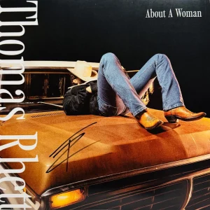 THOMAS RHETT Signed Picture Disc Vinyl LP Insert JSA COA "About A Woman"