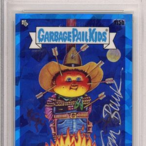 2021 Topps Garbage Pail Kids Sapphire Well Done Sheldon PSA DNA SIGNED Tom Bunk