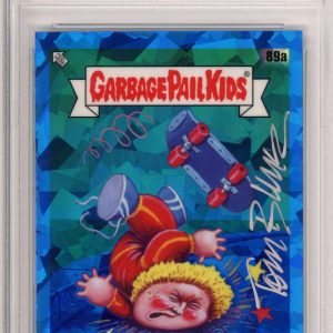 2021 Topps Garbage Pail Kids Sapphire Hurt Curt #89a PSA DNA SIGNED by Tom Bunk