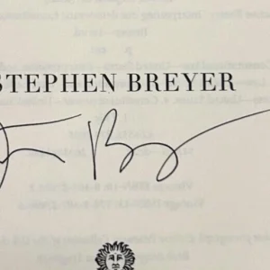 STEPHEN BREYER Signed Autograph Book "ACTIVE LIBERTY" JSA COA