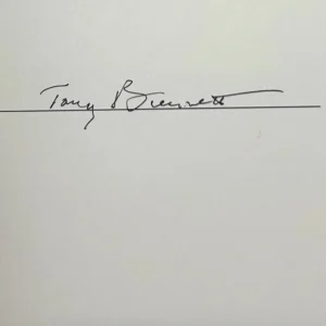 TONY BENNETT Signed Autograph Book "Just Getting Started" JSA COA