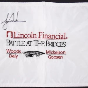 Tiger Woods Signed Autographed PGA Golf Flag PSA DNA COA