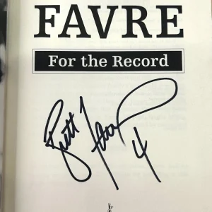 BRETT FAVRE Signed Autograph Book "ForThe Record" JSA COA 804 Packers