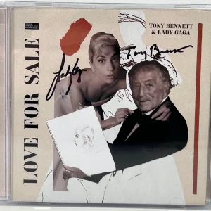 TONY BENNETT LADY GAGA Signed Autograph CD Cover "Love For Sale" JSA COA
