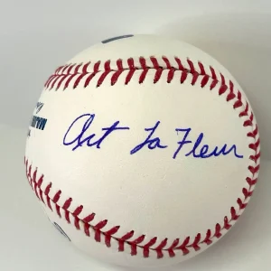 ART LA FLEUR Signed Autograph Baseball JSA CHICK GANDIL Inscr Field of Dreams