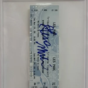 STEVE MILLER Signed Autograph Slabbed Encapsulated Concert Ticket BAS Graded 10