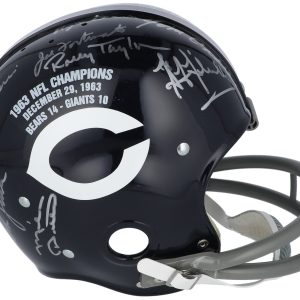 1963 Chicago Bears Super Bowl Champs Team Signed Full Size Helmet With JSA COA
