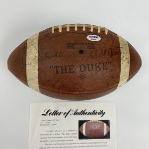 1962 Green Bay Packers NFL Champs Team Signed Football Vince Lombardi PSA DNA