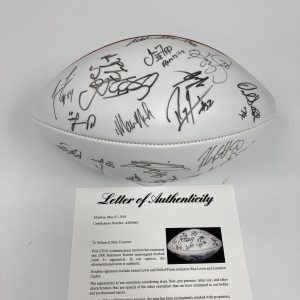 2000 Baltimore Ravens Super Bowl Champs Team Signed NFL Wilson Football PSA DNA