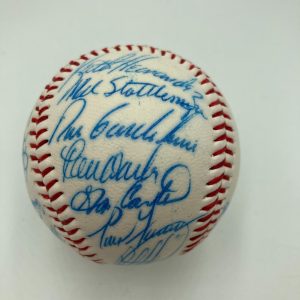 1985 - 1986 New York Mets Team Signed Baseball 28 Sigs With Gary Carter