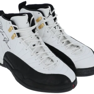 Michael Jordan Game Used Twice Signed 1997 Air Jordan Sneakers PSA DNA & MEARS