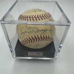 1946 New York Yankees Team Signed American League Baseball Joe Dimaggio PSA DNA