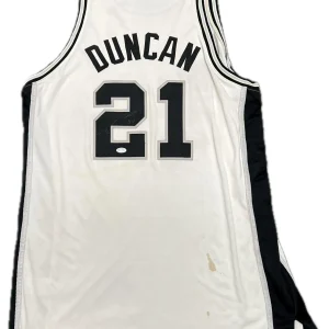 Tim Duncan signed jersey PSA/DNA LOA San Antonio Spurs Autographed