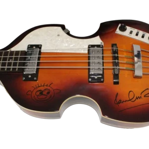 Paul McCartney Beatles Signed Autograph Hofner Bass Guitar Sketch Caizzo Beckett