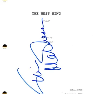 Tim Matheson Signed Autograph The West Wing Full Pilot Script - VP John Hoynes