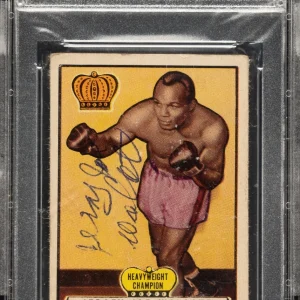 1951 Topps Ringside Boxing #31 Jersey Joe Walcott Signed Card PSA DNA 1/1!