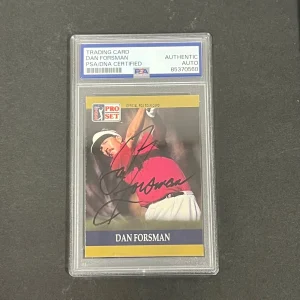 1990 PGA Tour Pro Set #59 Dan Forsman Signed Card PSA/DNA Autographed Slabbed Go