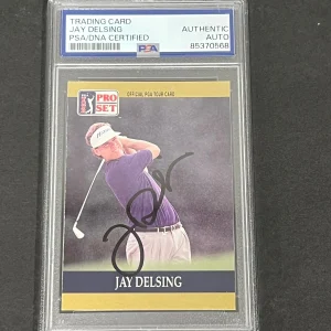 1990 PGA Tour Pro Set #46 Jay Delsing Signed Card PSA/DNA Autographed Slabbed Go