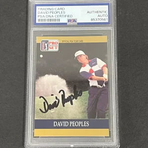 1990 PGA Tour Pro Set #57 David Peoples Signed Card PSA/DNA Autographed Slabbed