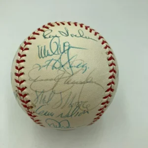 1989 Oakland A’s World Series Champs Team Signed Baseball 28 Sigs JSA COA