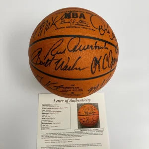 1983-1984 Boston Celtics NBA Champs Team Signed Official NBA Game Basketball JSA