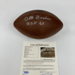 Otto Graham Hall Of Fame 1965 Signed Vintage Wilson NFL Game Football JSA