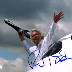 Richard Branson Signed Autograph 8x10 Photo Virgin Atlantic Billionaire JSA COA