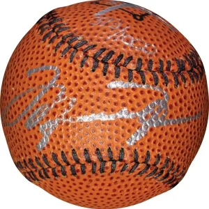 Michael Jordan Signed Nike Basketball Style Baseball PSA DNA COA